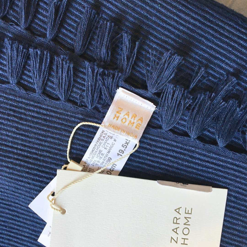 Zara Home Mantel Rectangular, Camino De Mesa 100% Algodón