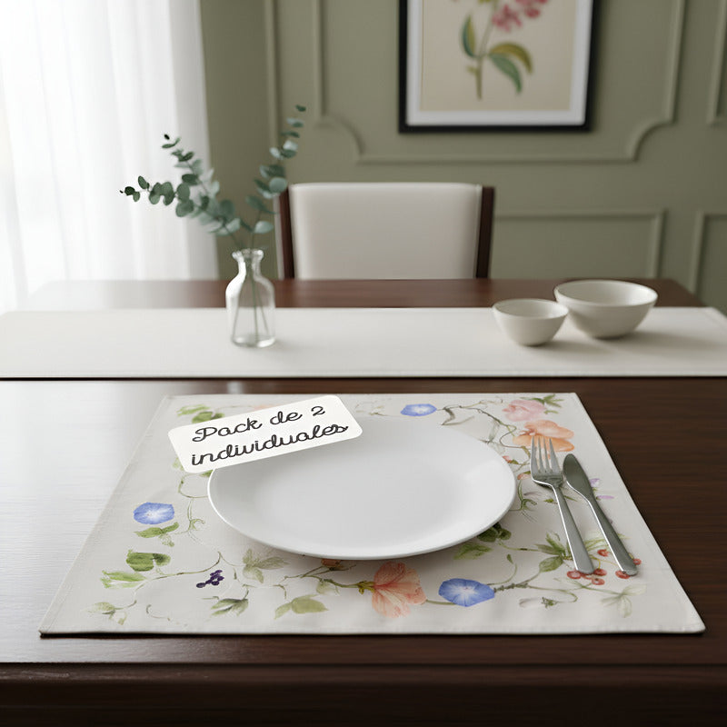Zara Home Individual O Servilleta De Tela Flores (2 Pack)