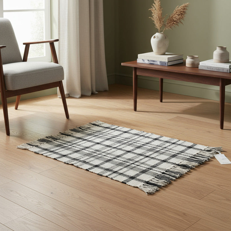 Zara Home Alfombra Sala O Baño Algodón Lavable