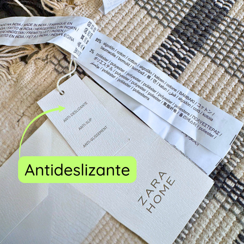 Zara Home Alfombra Sala O Baño Algodón Lavable