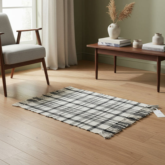 Zara Home Alfombra Sala O Baño Algodón Lavable