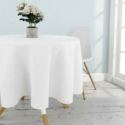 Zara Home Mantel Redondo 100% Lino, Mesa De 4-6 Personas