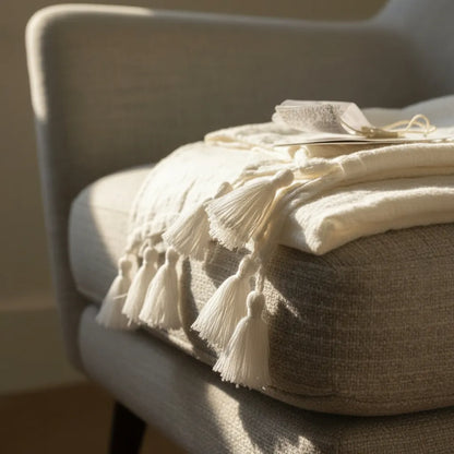 Zara Home Manta Para Cama O Sofá, Mantel 100% Natural