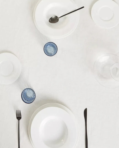 Zara Home Mantel Redondo 100% Lino, Mesa De 4-6 Personas