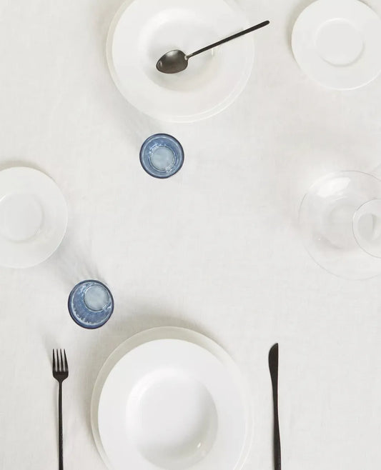 Zara Home Mantel Redondo 100% Lino, Mesa De 4-6 Personas