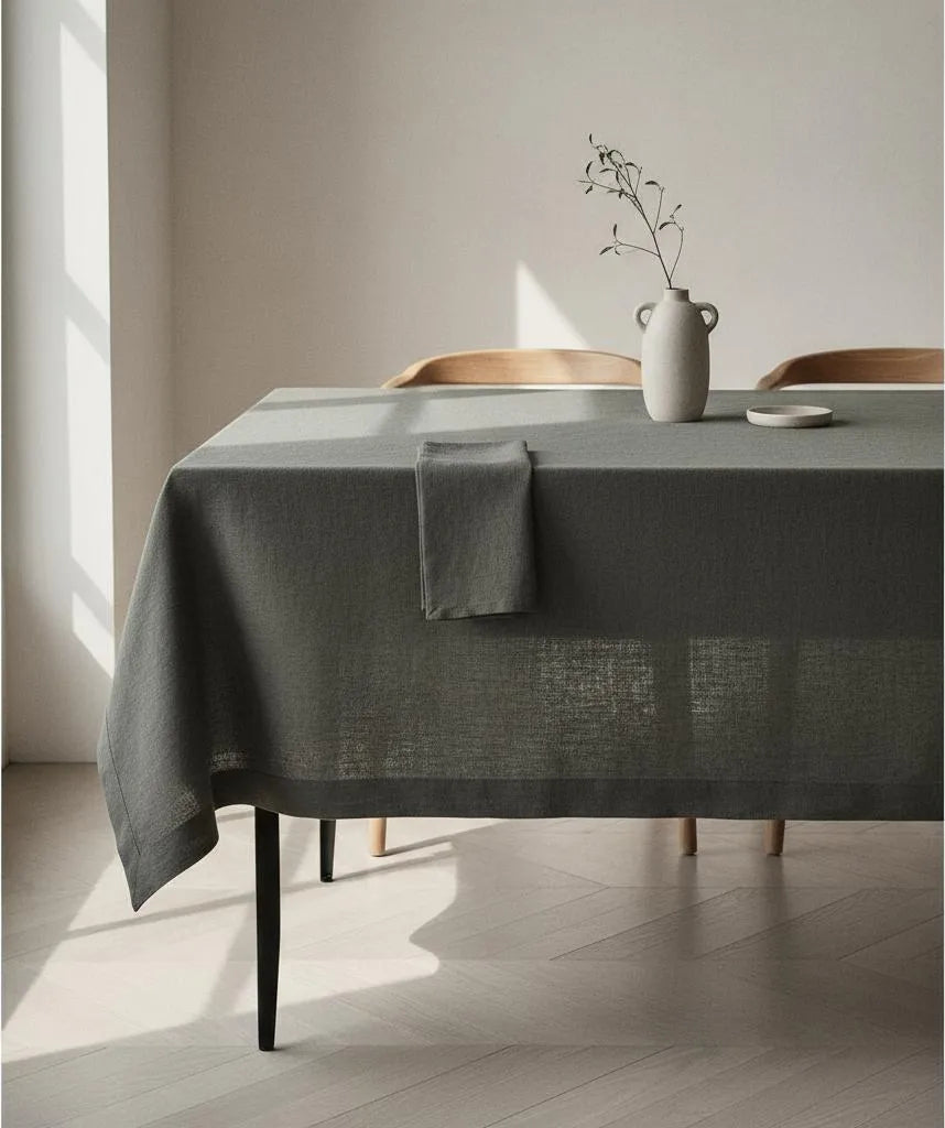 Zara Home Mantel Rectangular 100% Lino, Mesa De 6-8 Puestos