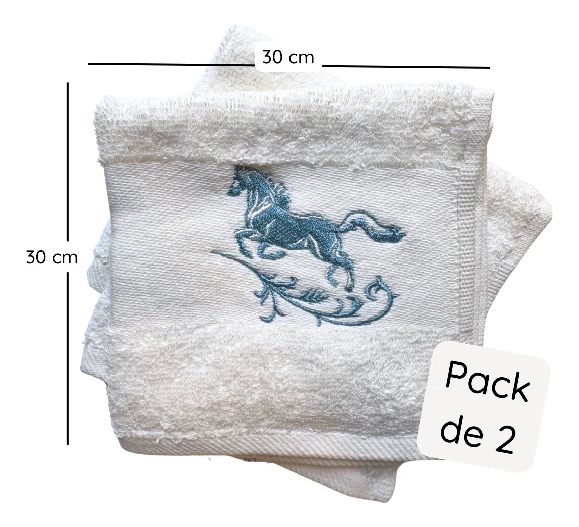 Zara Home Toalla Individual De Algodón 30 X 30 Cm, Pack De 2